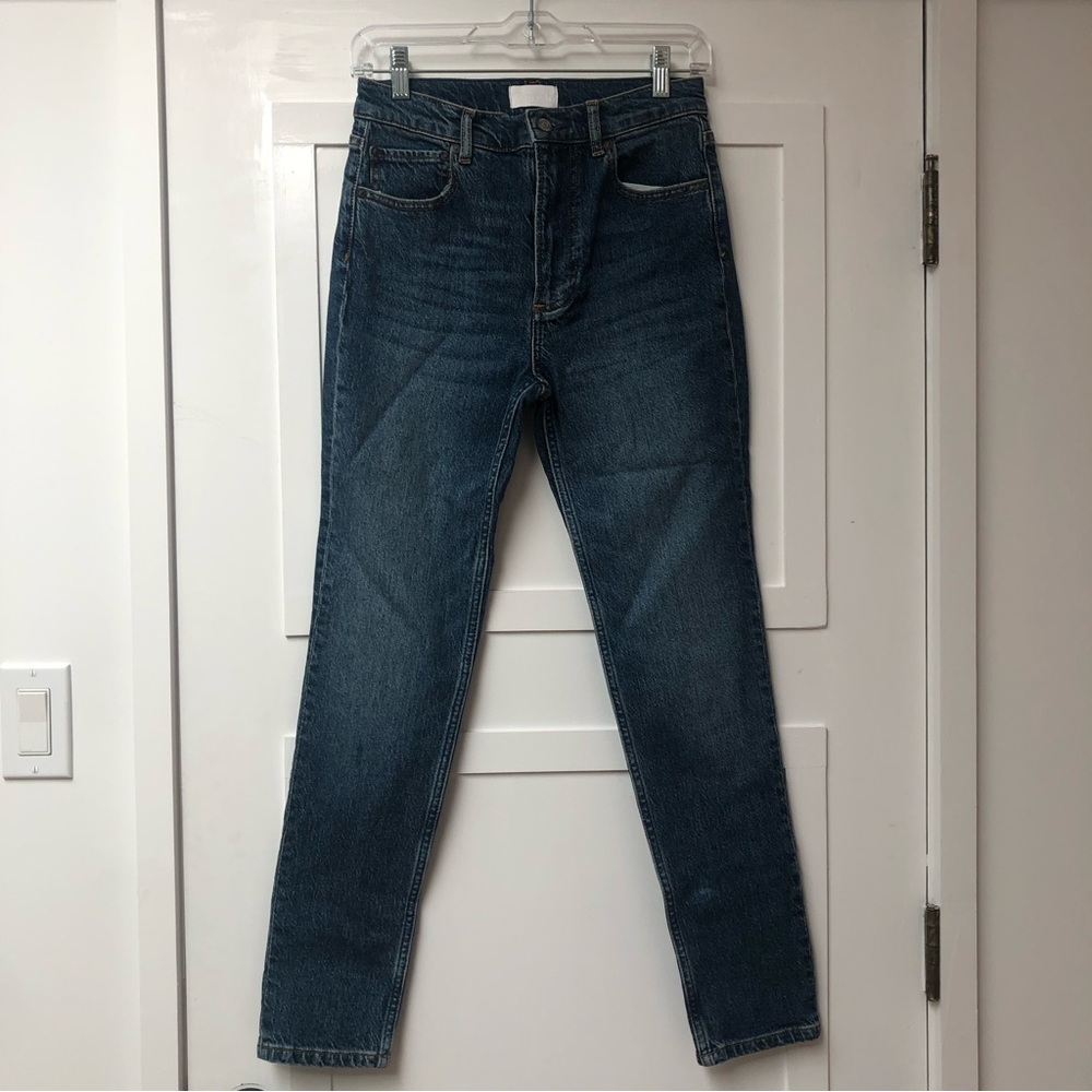 NWT Boyish Jeans the Zachary fit high rise stretch skinny Blue sizes  26 27 28